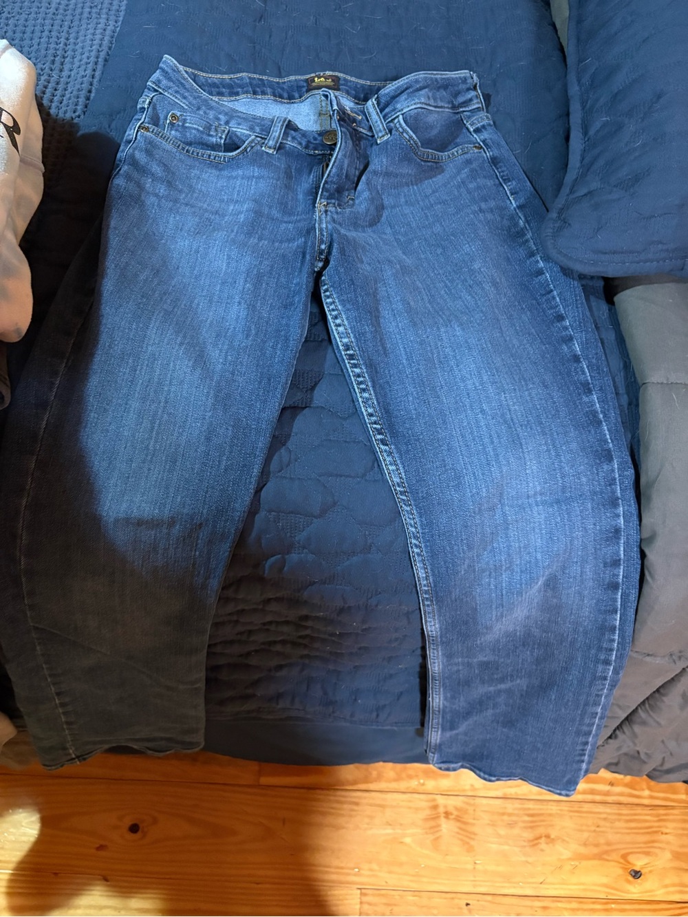 Classic Women's Dark Blue Denim Jeans